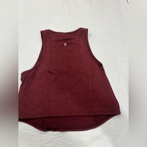 Lululemon Soft Sueded Crewneck Cropped Tank Top size 12